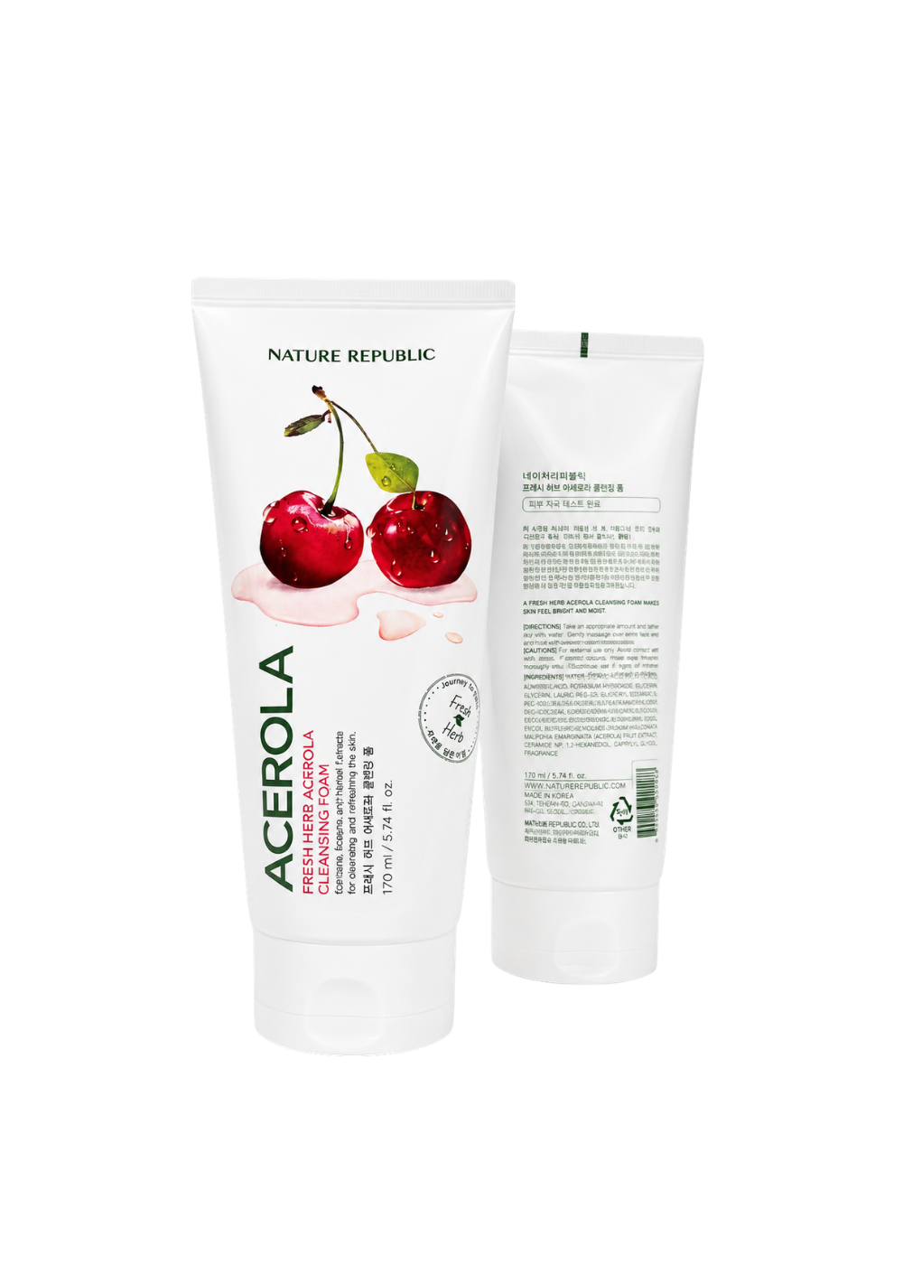 Nature Republic Herb Acerola Cleansing Foam (170ML)