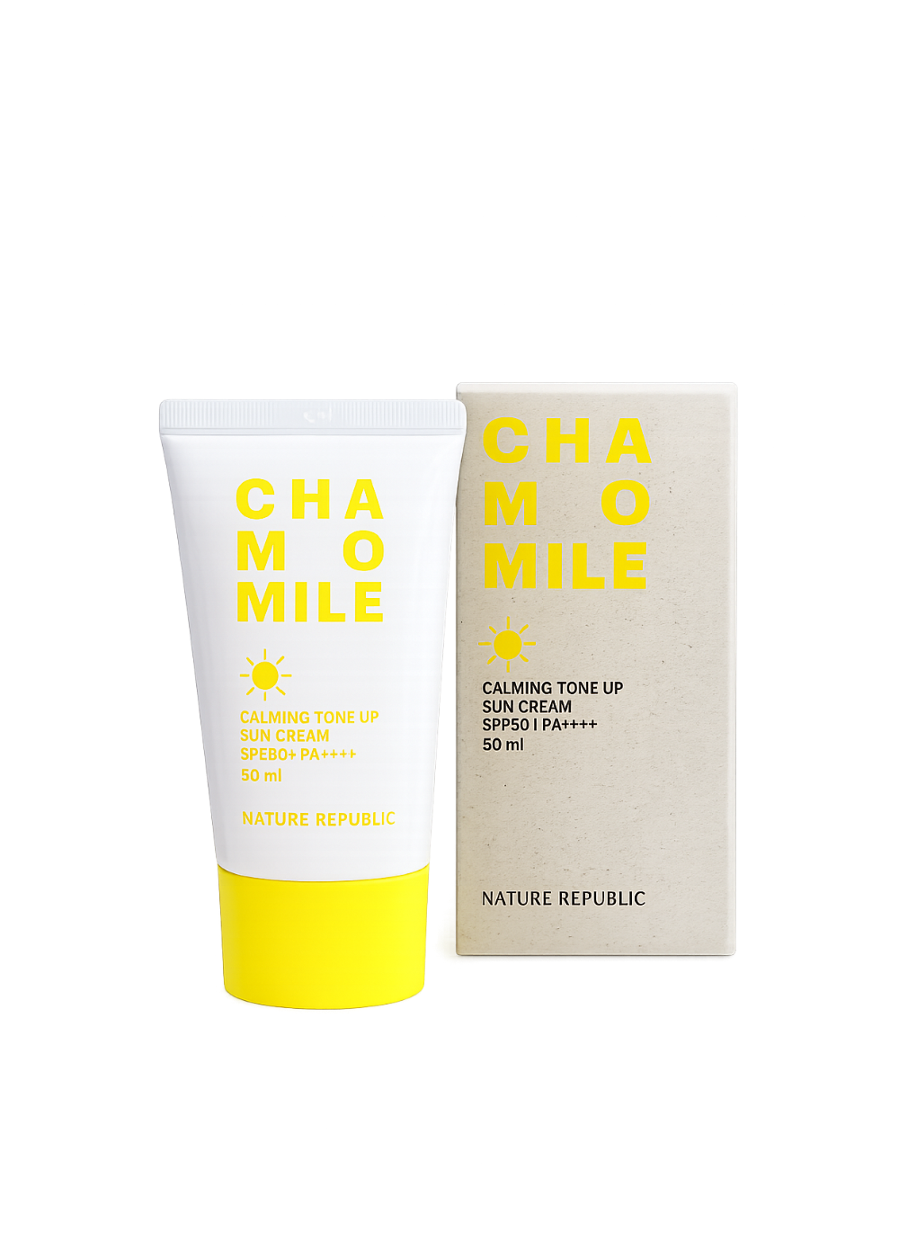 Nature Republic Chamomile Calming Tone Up Sun cream SPF50+ PA++++ (50ML)
