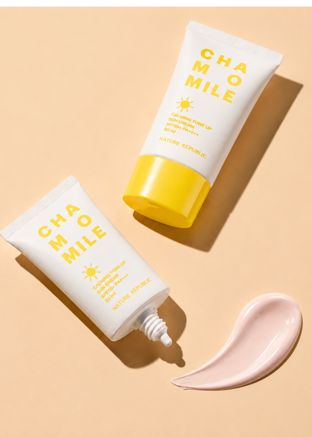 Nature Republic Chamomile Calming Tone Up Sun cream SPF50+ PA++++ (50ML)